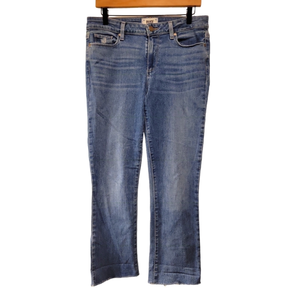 PAIGE Straight Leg Stretchy Jeans